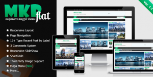 [Free Download] MKRflat - Responsive Magazine/News Blogger Theme